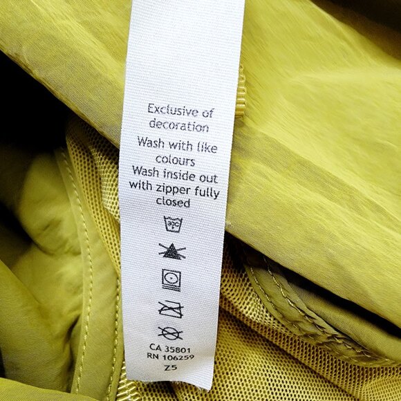Lululemon Women's Yellow Pear Evergreen 3/4-Zip Windbreaker Anorak Jacket Sz 4 - Picture 10 of 11